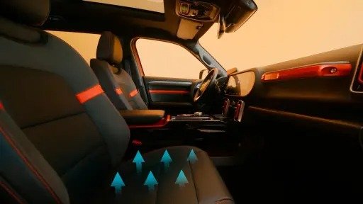 Бірінші қатардағы желдетілетін орындықтар